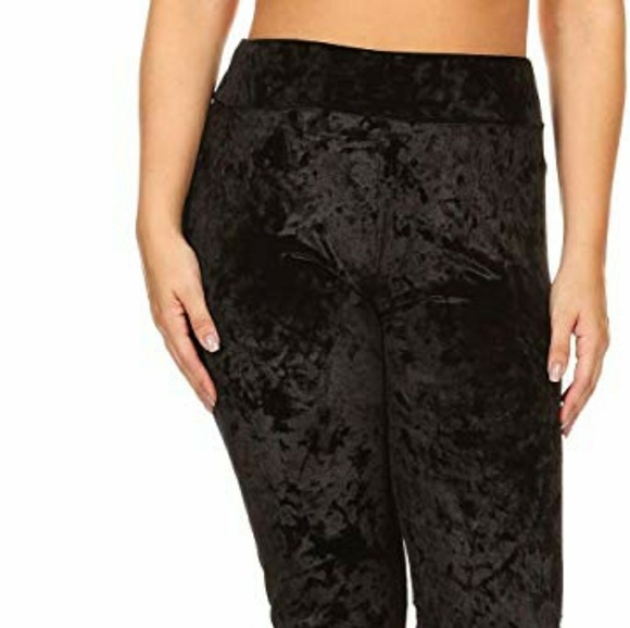 1x-3x New Sale Plus size velvet leggings 1x 2x 3x - Picture 2 of 2